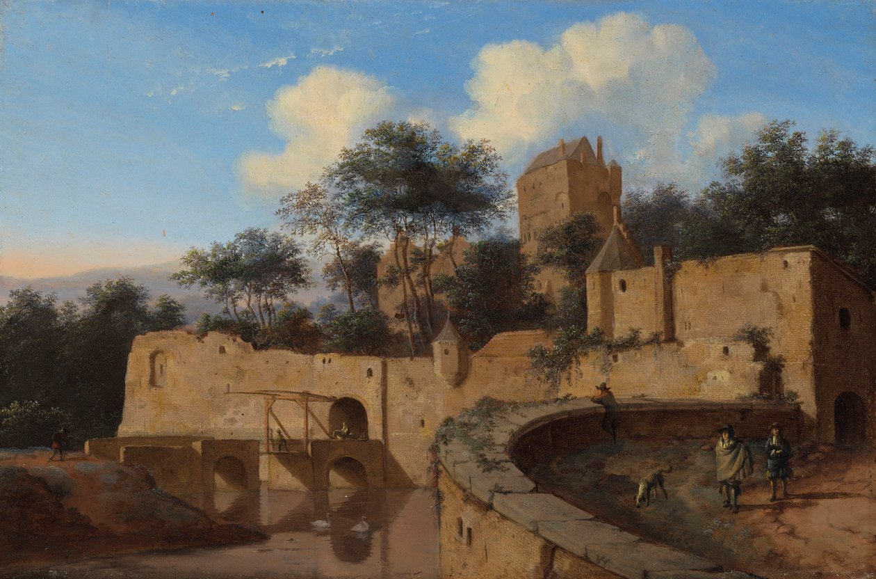 Kaprysowy widok na Arnhem autorstwa Jan van der Heyden