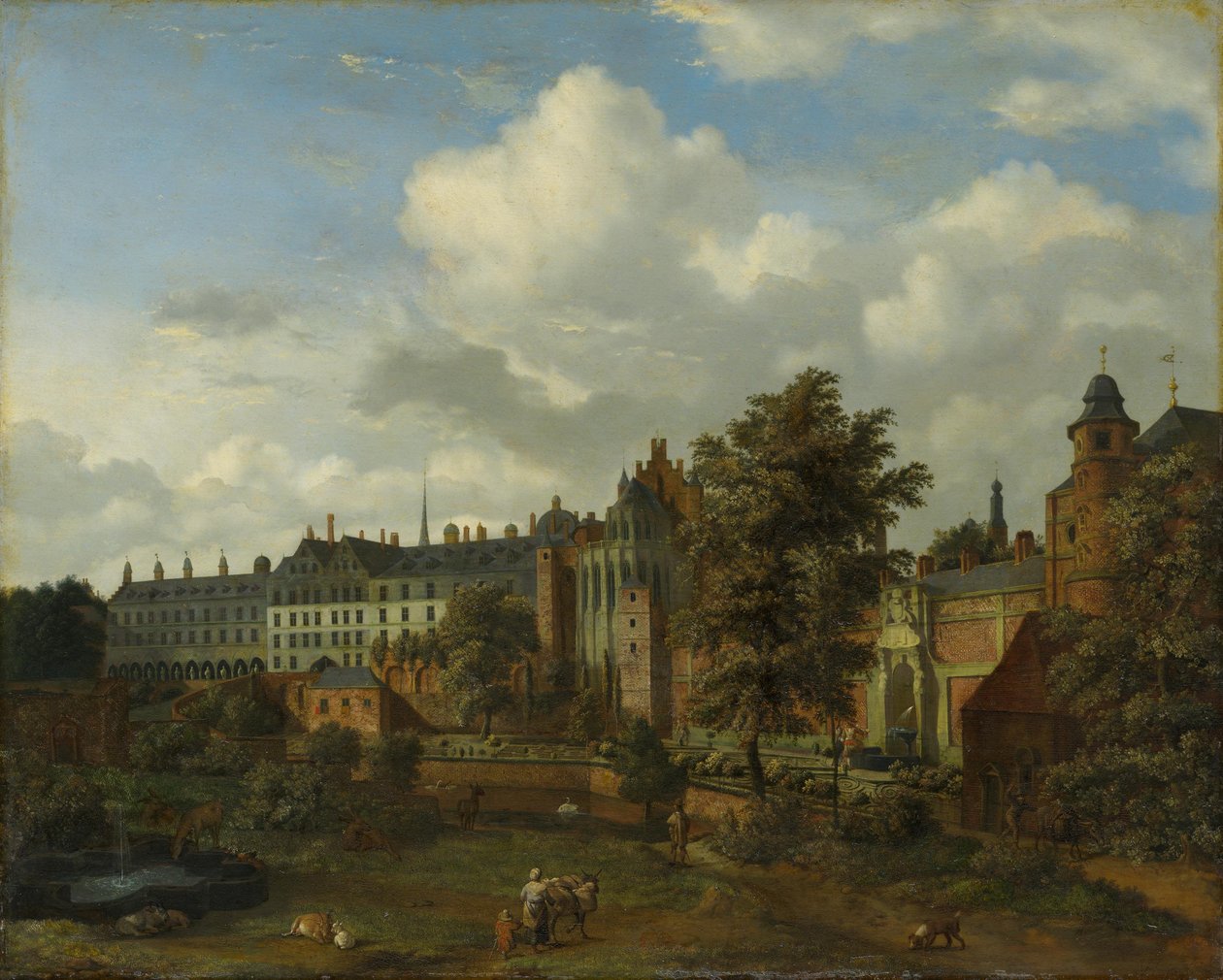 Stary pałac w Brukseli autorstwa Jan van der Heyden