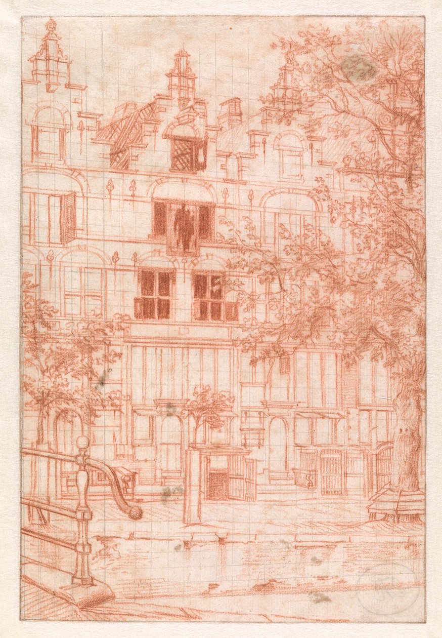 Po pożarze na Herengracht w 1683 roku autorstwa Jan van der Heyden