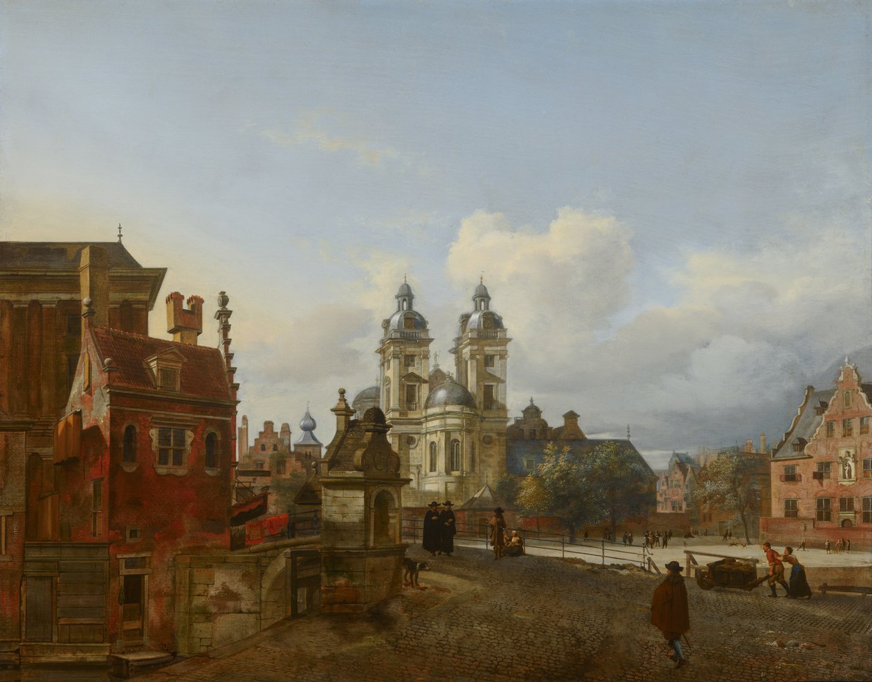 Kościół św. Andrzeja w Düsseldorfie autorstwa Jan van der Heyden