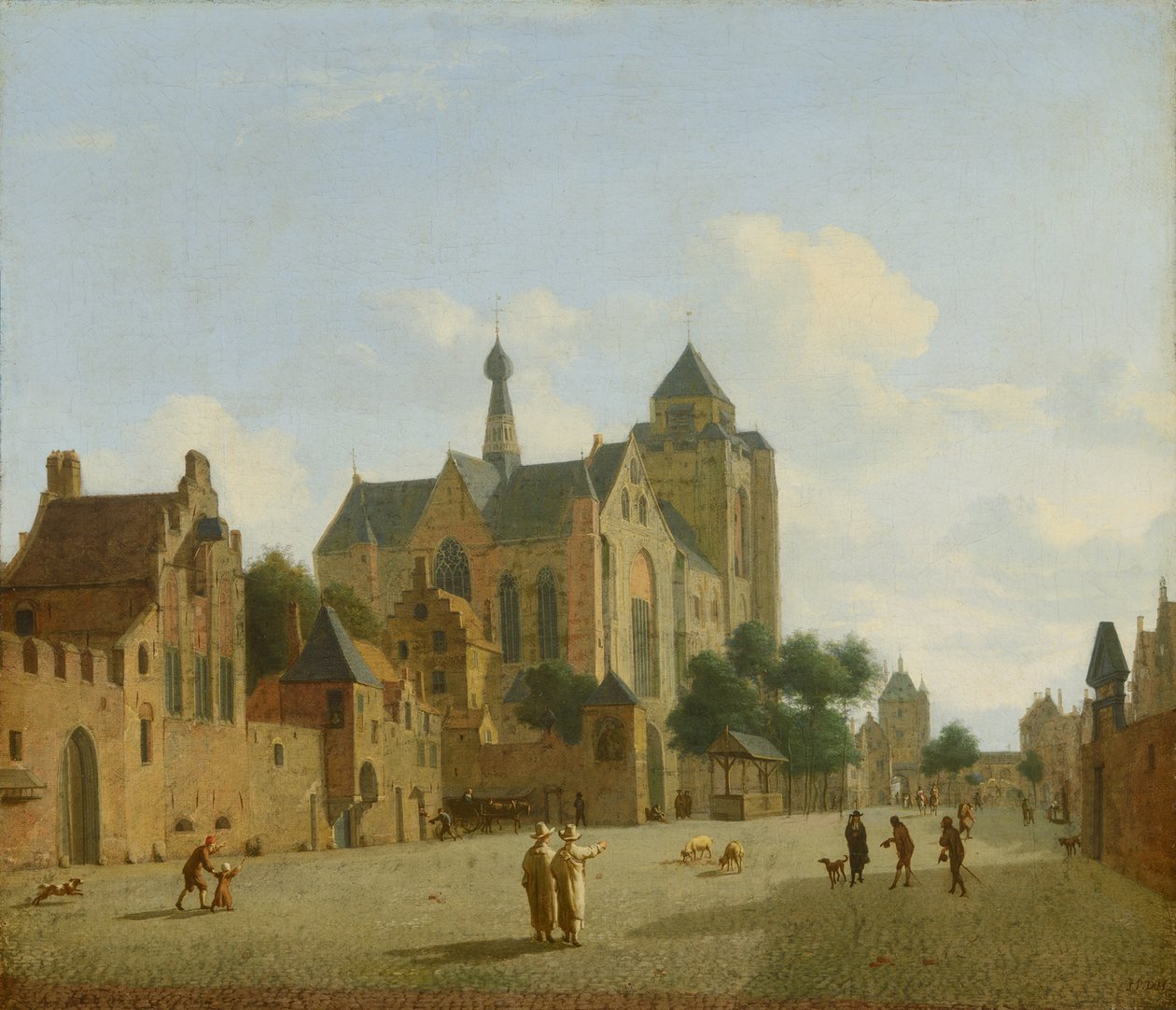 Kościół w Veere autorstwa Jan van der Heyden