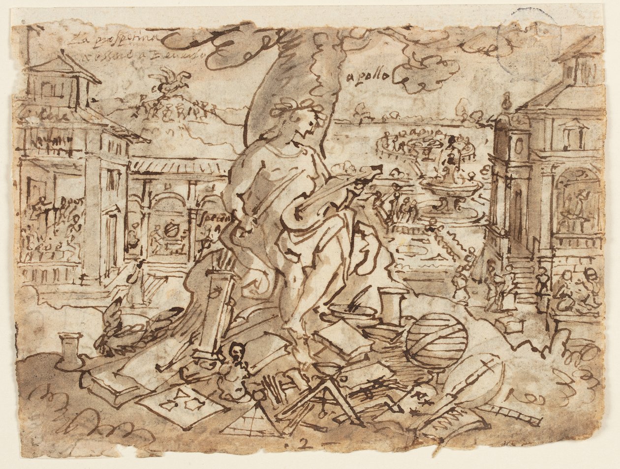 Apollo (Litery) autorstwa Jan van der Straet, called Stradanus