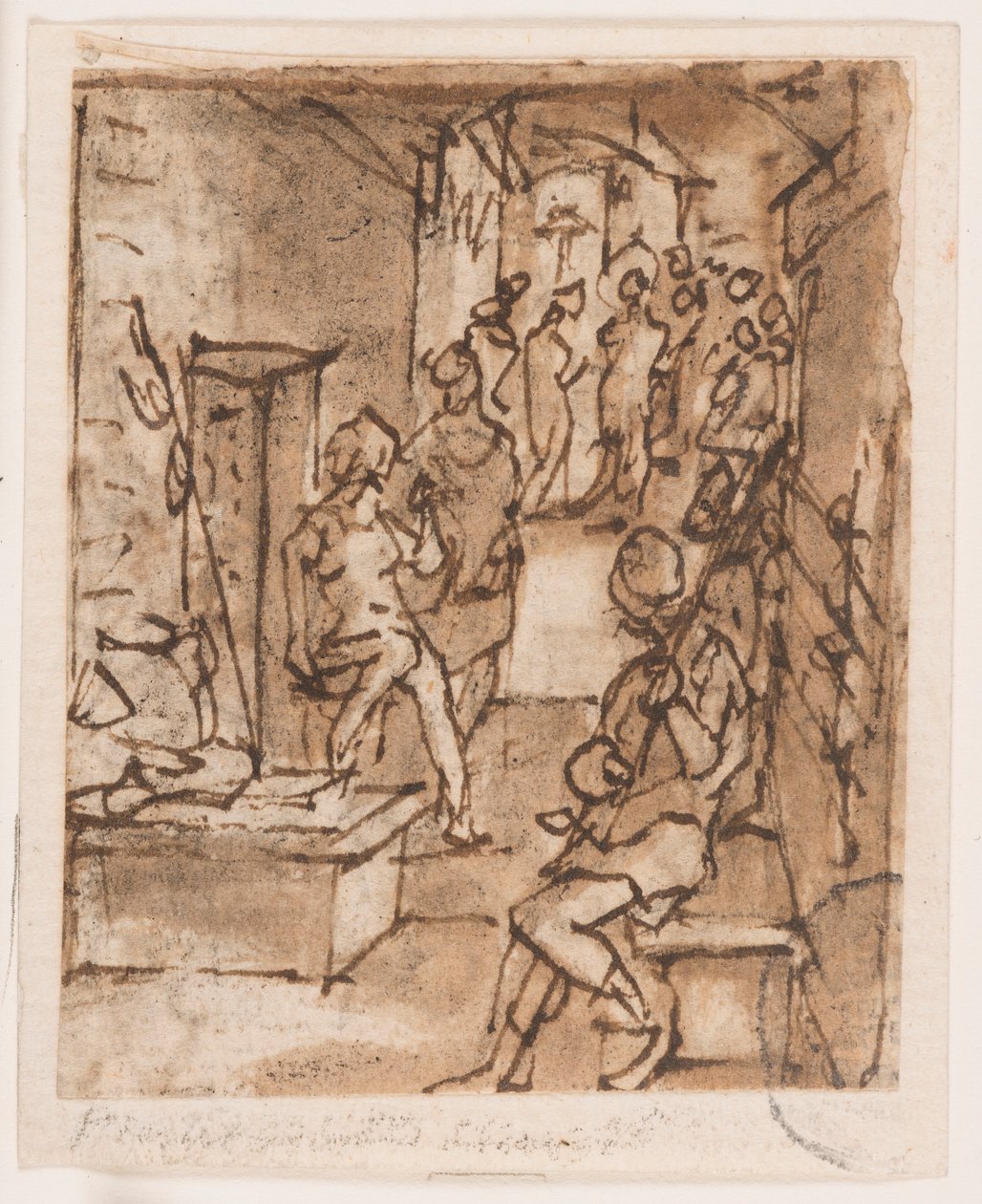 Biczowanie (?) autorstwa Jan van der Straet, called Stradanus