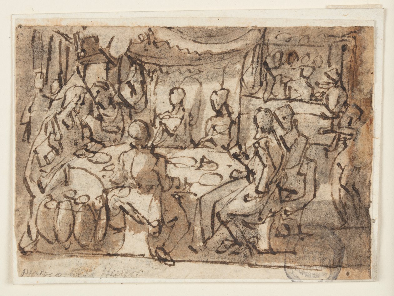Małżeństwo w Kana autorstwa Jan van der Straet, called Stradanus