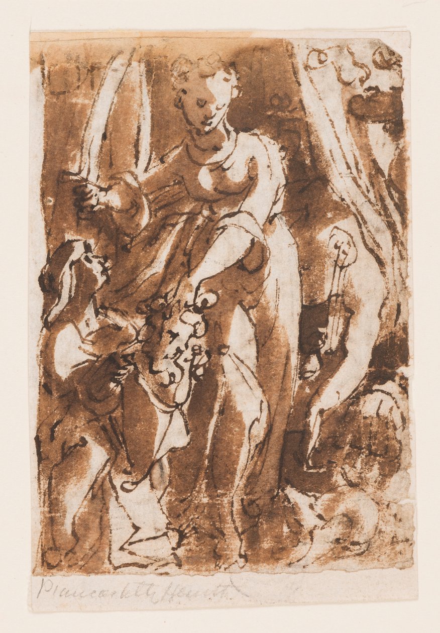 Recto: Judyta z głową Holofernesa; Werset: Pieta autorstwa Jan van der Straet, called Stradanus