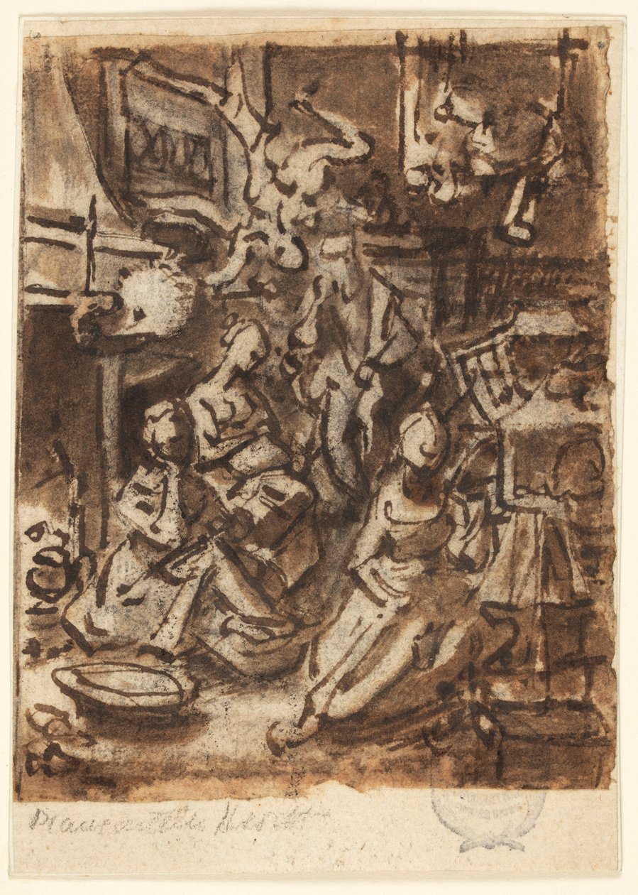 Studiuj kompozycję autorstwa Jan van der Straet, called Stradanus