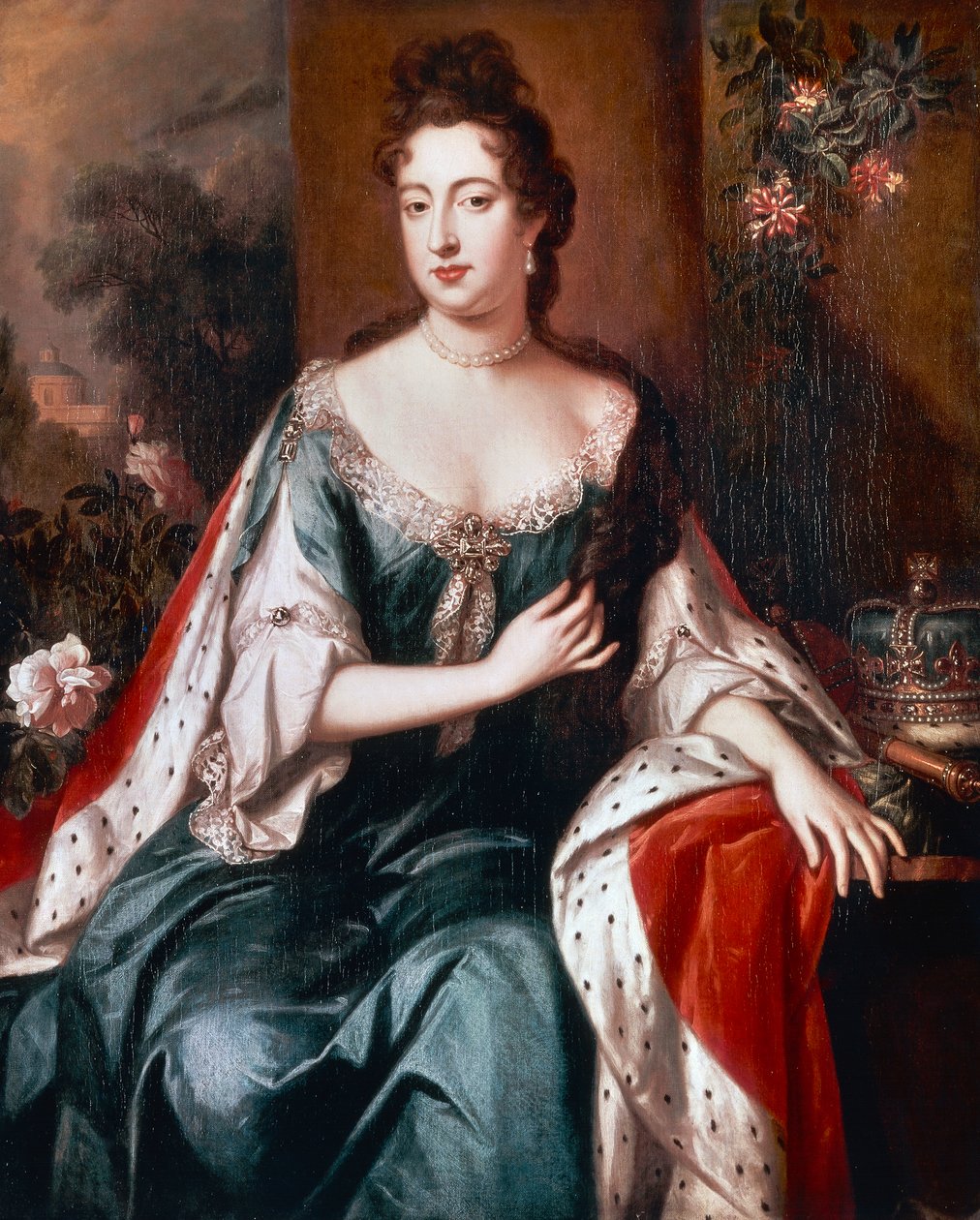 Królowa Maria II, c.1692-94 (olej na płótnie) autorstwa Jan van der Vaardt
