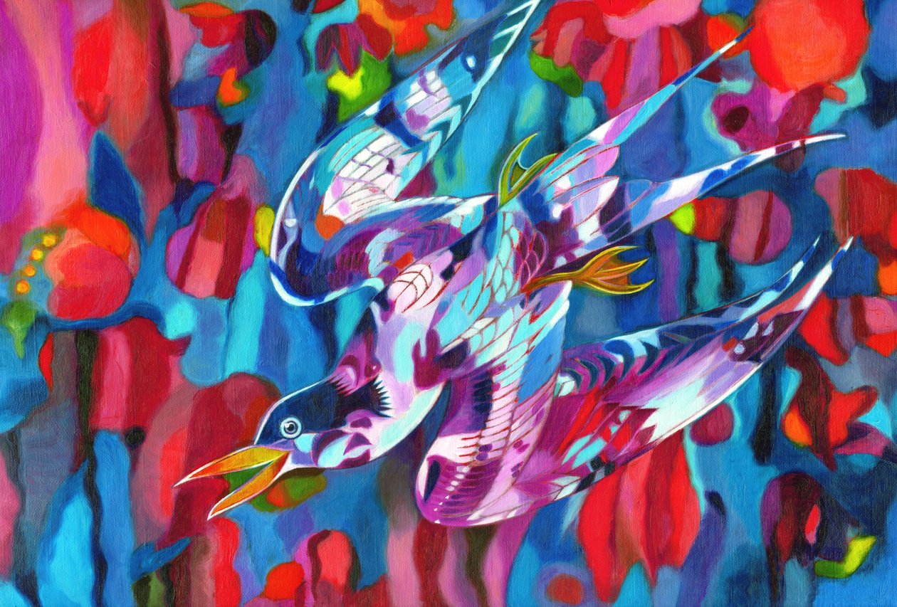 Ptak nurkujący, 2013, autorstwa Jane Tattersfield