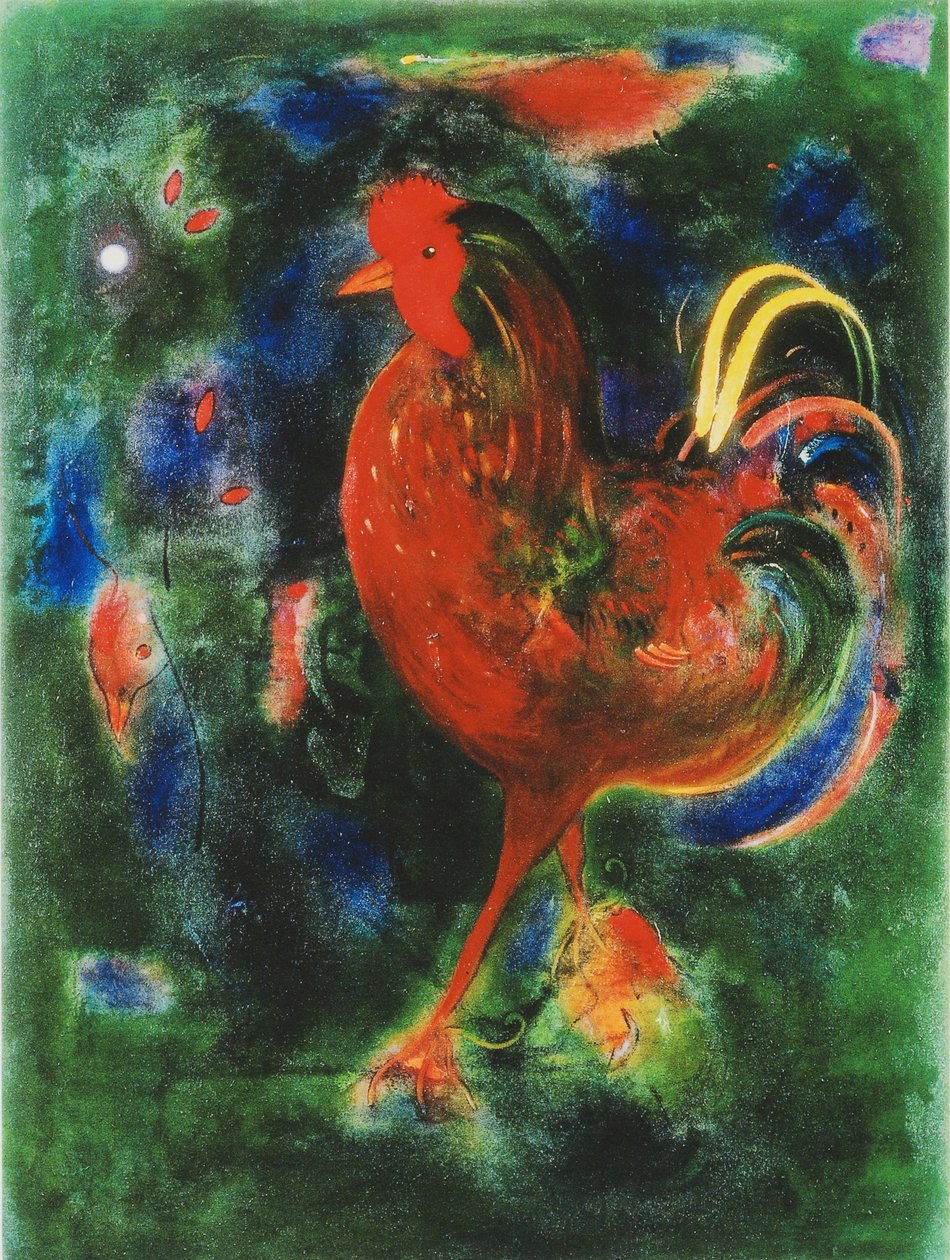 Kogucik, 2005 (druk giclee) autorstwa Jane Deakin