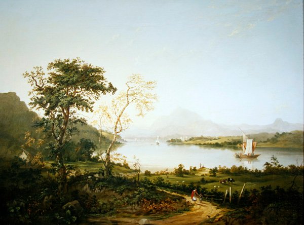 Loch Awe, Argyllshire (olej na płótnie) autorstwa Jane Nasmyth