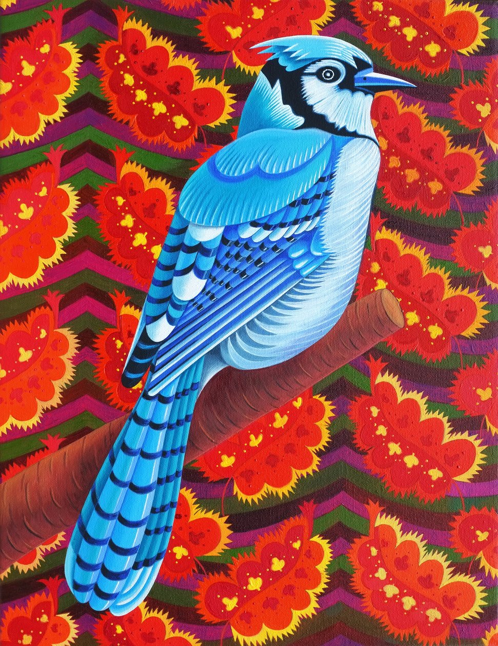 Niebieska Sójka, 2016, autorstwa Jane Tattersfield