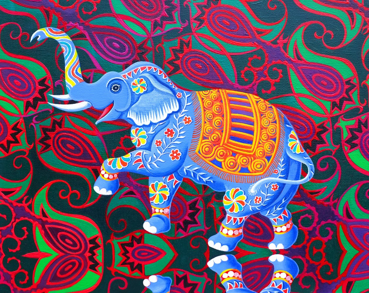 Słoń indyjski, 2016, autorstwa Jane Tattersfield