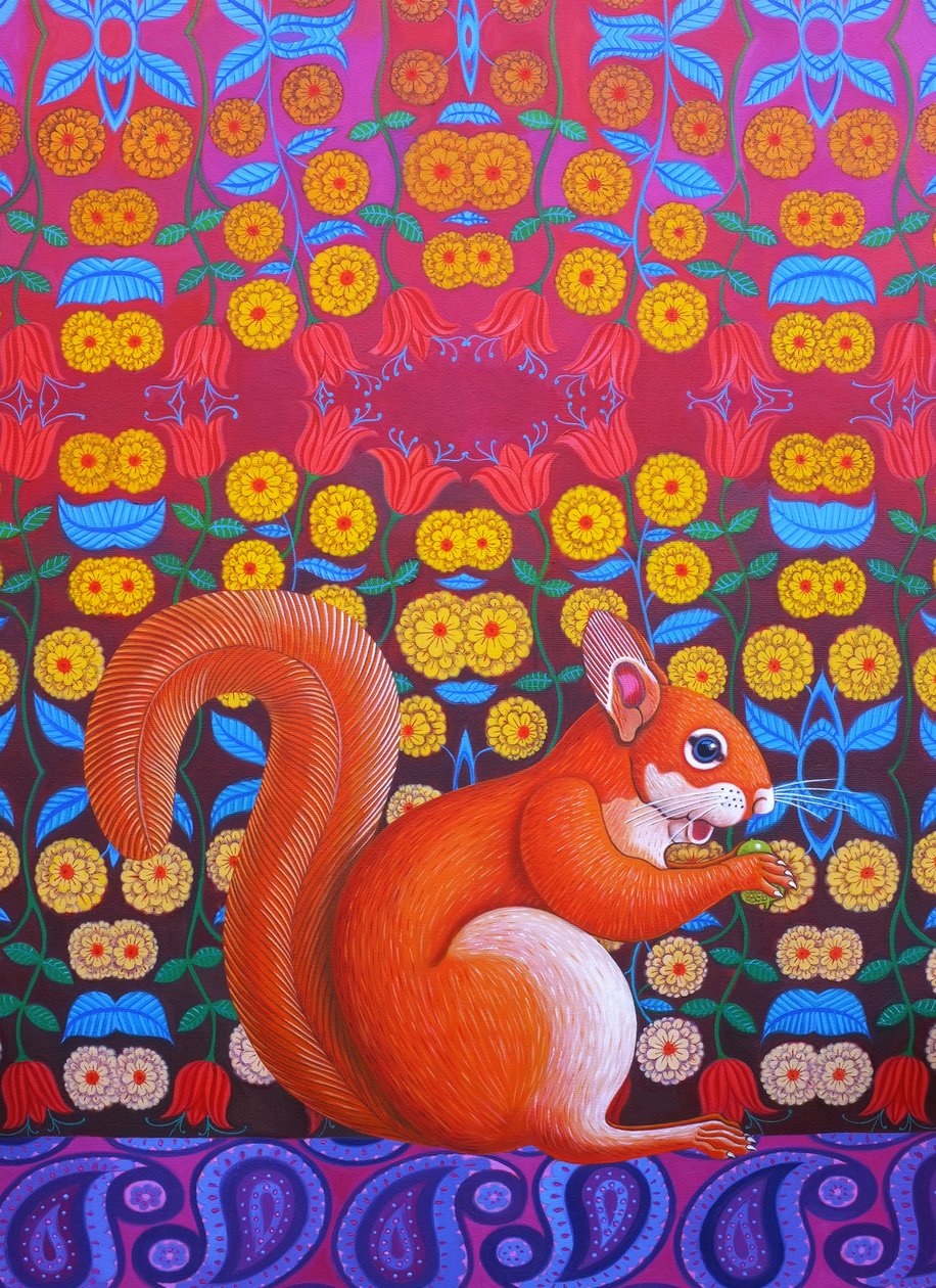 Wiewiórka Czerwona, 2014, autorstwa Jane Tattersfield