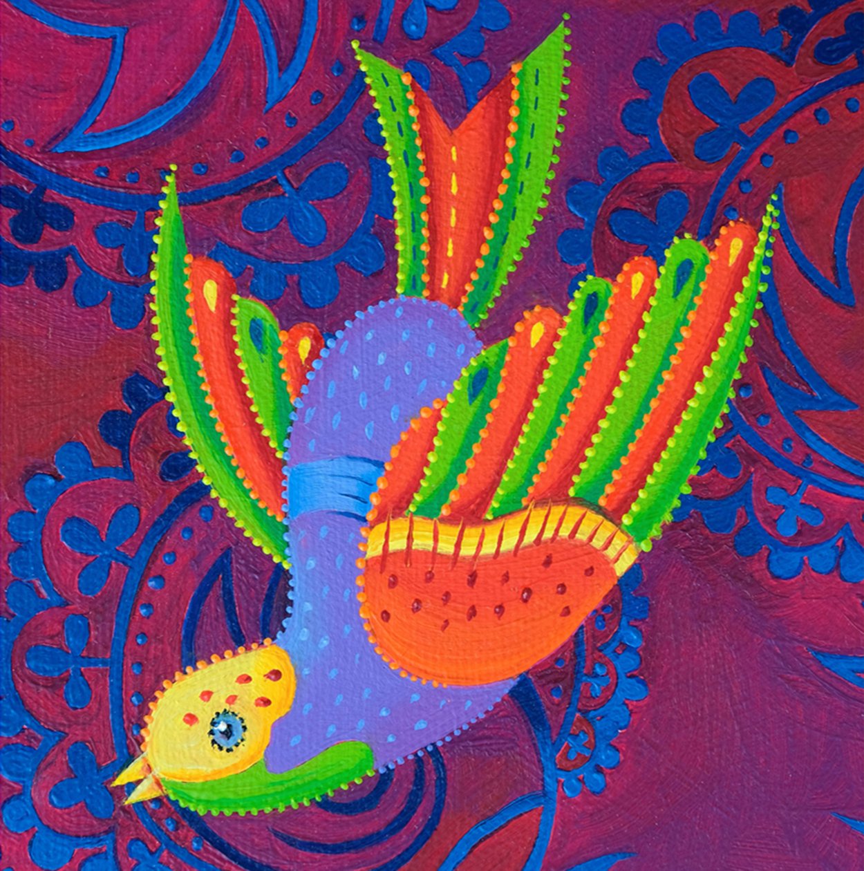 Ptak żółtogłowy, 2019 autorstwa Jane Tattersfield
