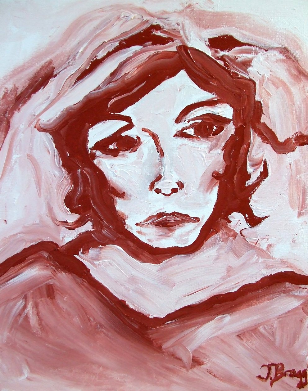 Panna Havisham, ok. 2000 (akryl na płótnie) autorstwa Janel Bragg