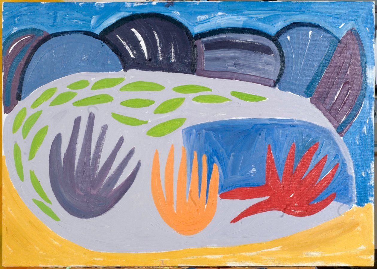 Nocne jezioro, 2007 (olej na płótnie) autorstwa Janet McKenzie