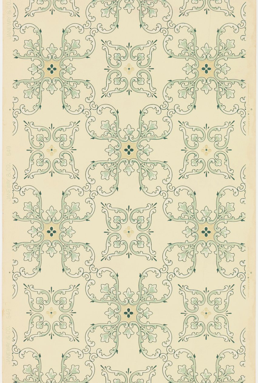 Papier sufitowy (USA) autorstwa Janeway and Co. Inc.