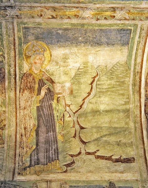 Bóg oddziela ziemię od wody, 1490 autorstwa Janez Kastav
