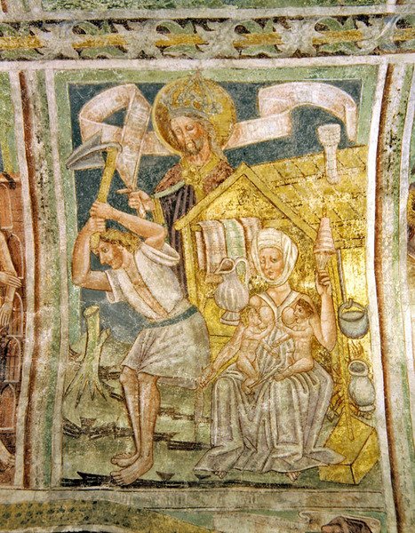 Pierwsze prace Adama i Ewy, 1490 autorstwa Janez Kastav