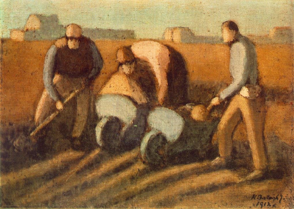 Navvies z Barrow autorstwa Janos Nagy Balogh