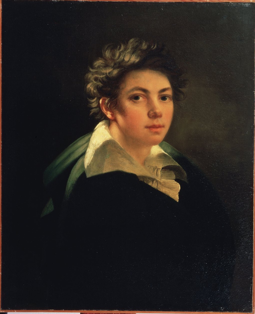 "Autoportret" Obraz Janosa Rombauera (1782-1849) 1813 Państwowe Muzeum Sztuk Pięknych im. A. Puszkina, Moskwa autorstwa Janos Rombauer