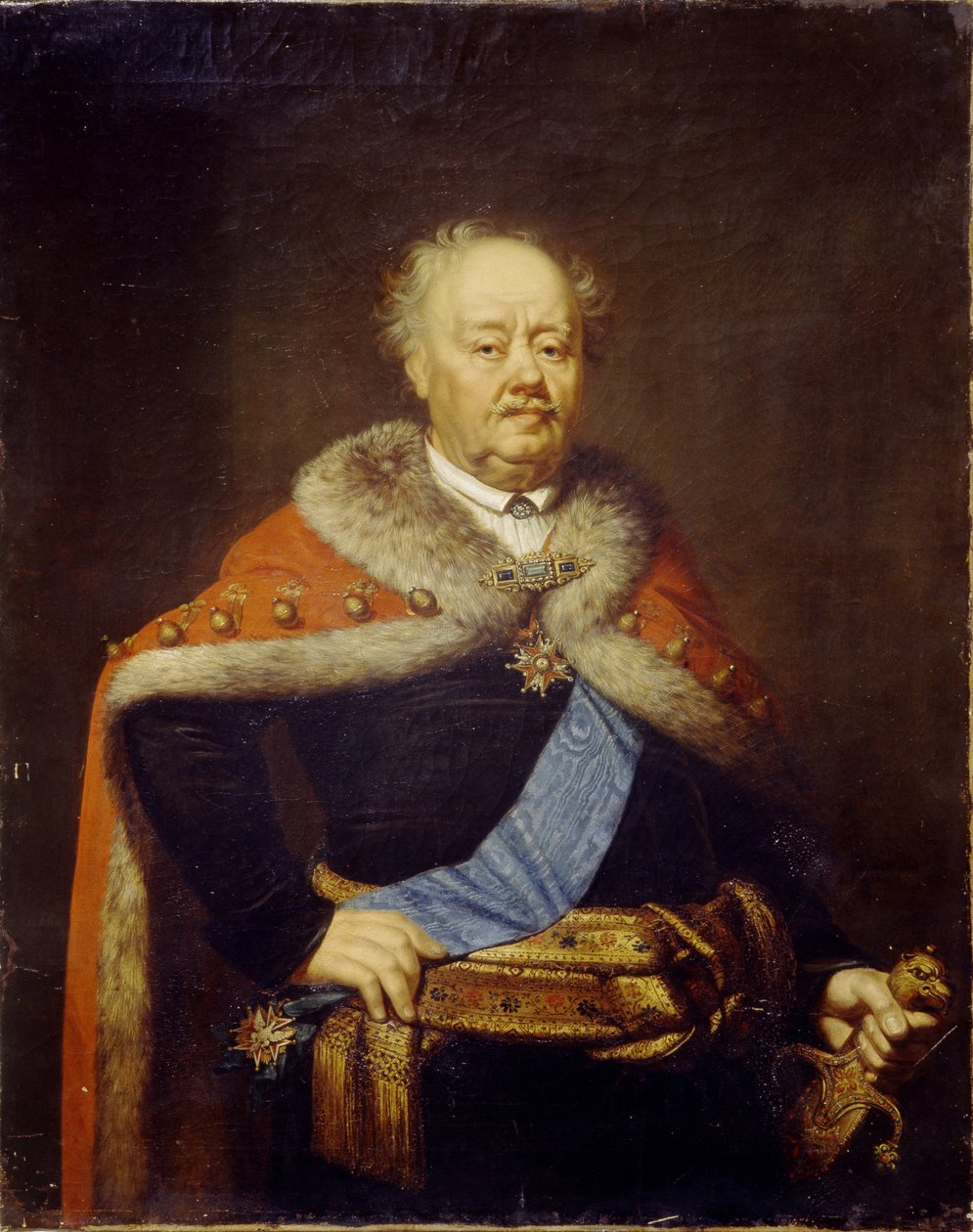 Portrait of Count Franciszek Ksawery Branicki 1730-1819, 1818 autorstwa Janos Rombauer