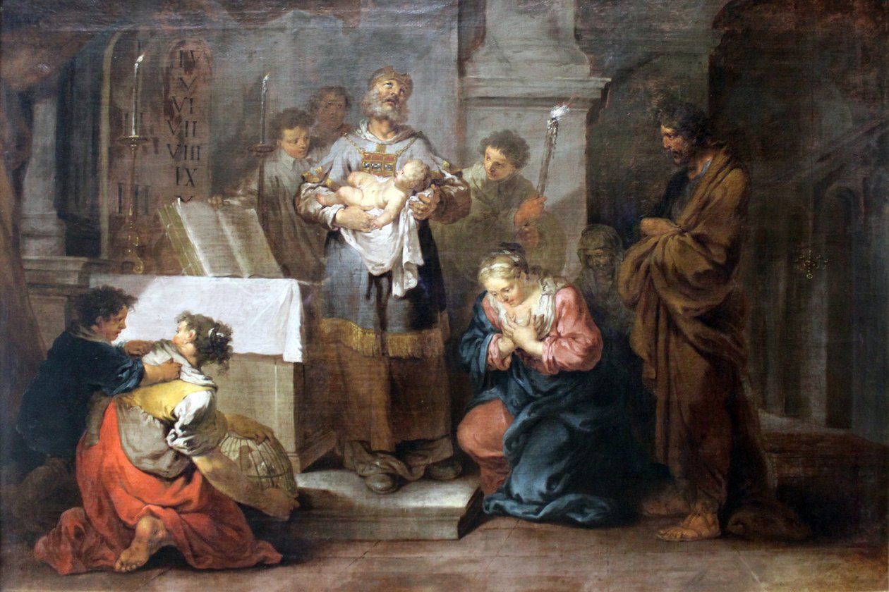 Ofiarowanie w świątyni autorstwa Januarius Zick