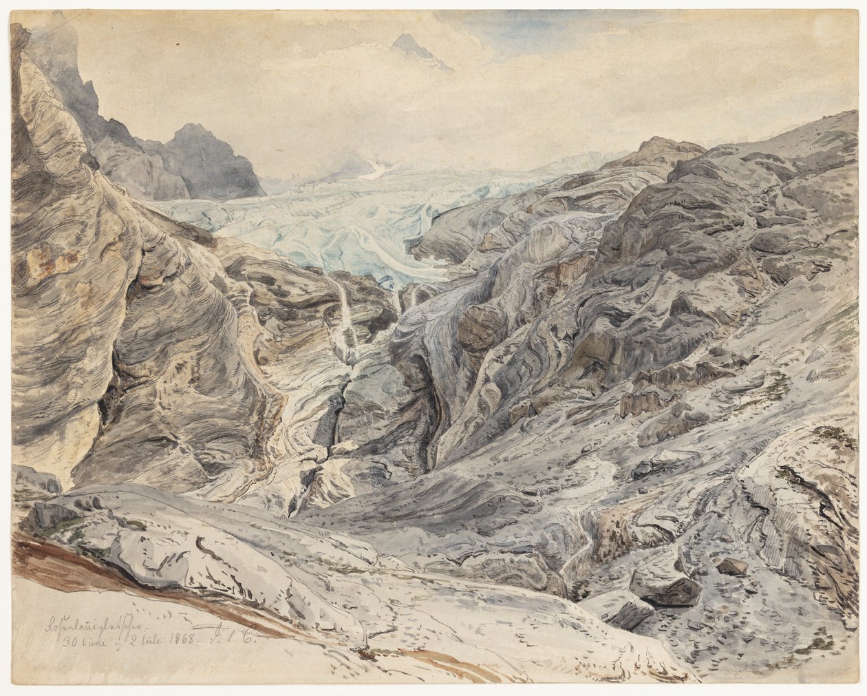 Rosenlaui Gletscher autorstwa Janus La Cour