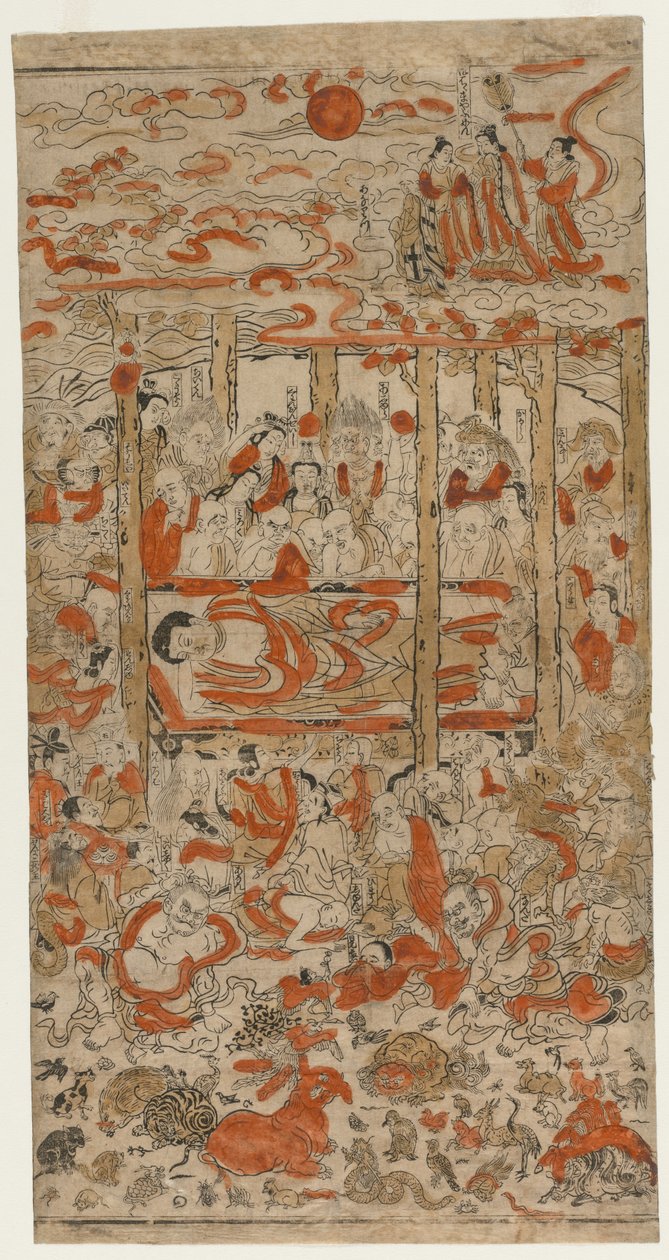 Parinirwana Buddy autorstwa Japan, Edo period