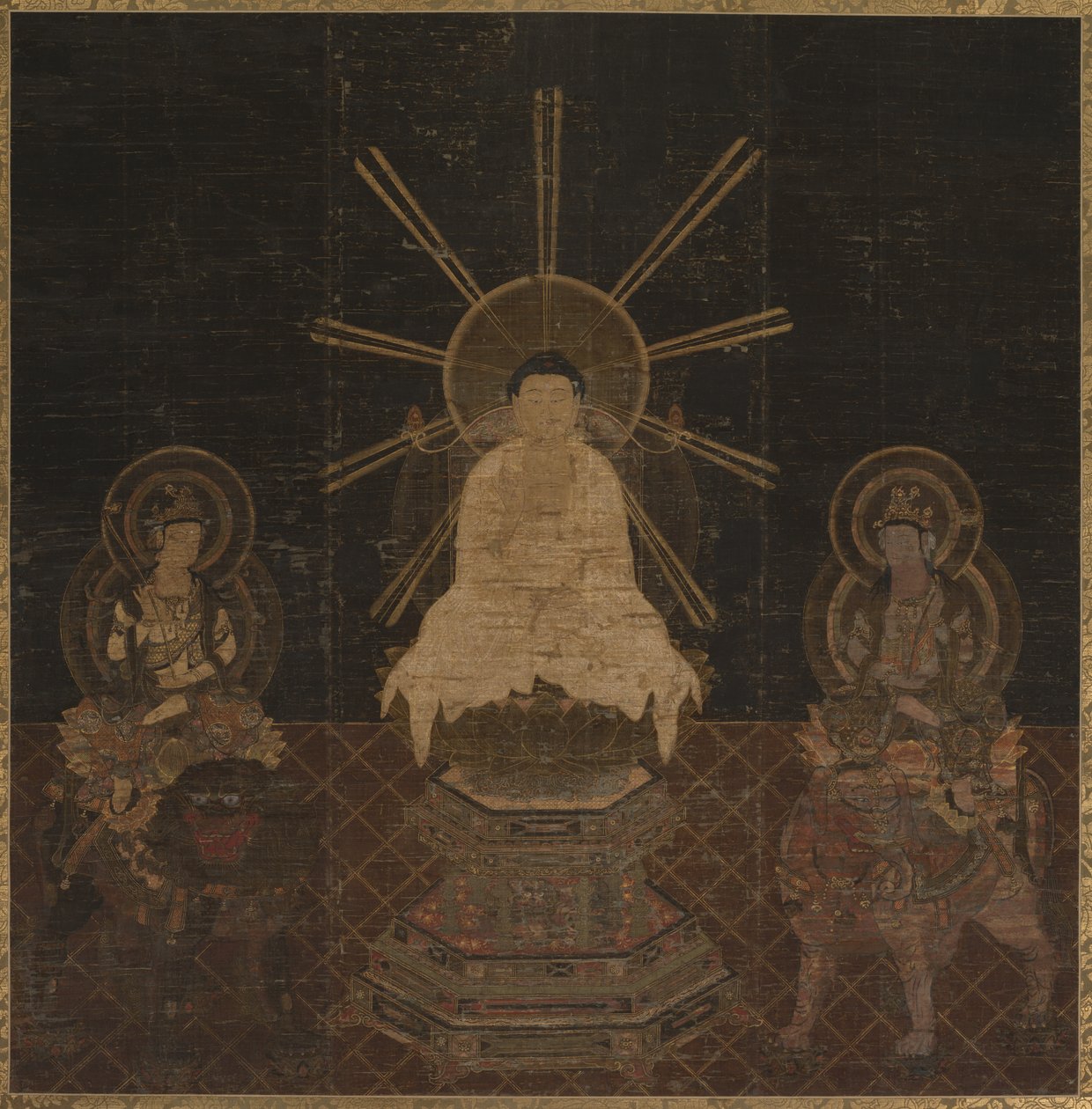 Triada Siakjamuniego autorstwa Japan, Kamakura period