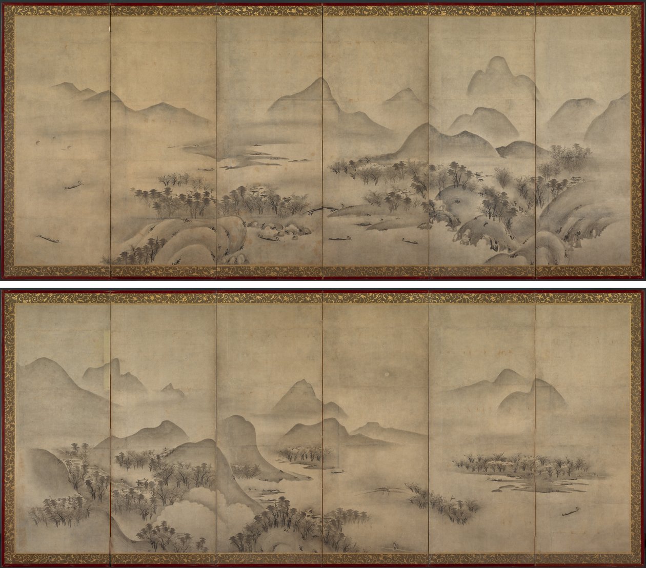 Księżycowy krajobraz autorstwa Japan, Muromachi period