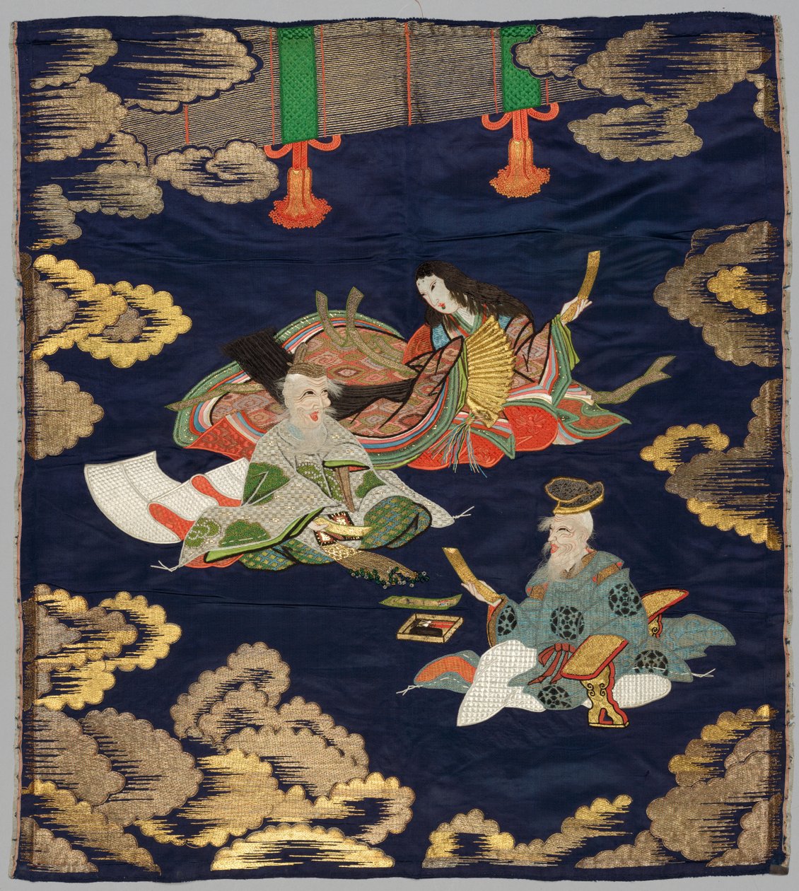 Haftowana Fukusa autorstwa Japan, late 19th early 20th century