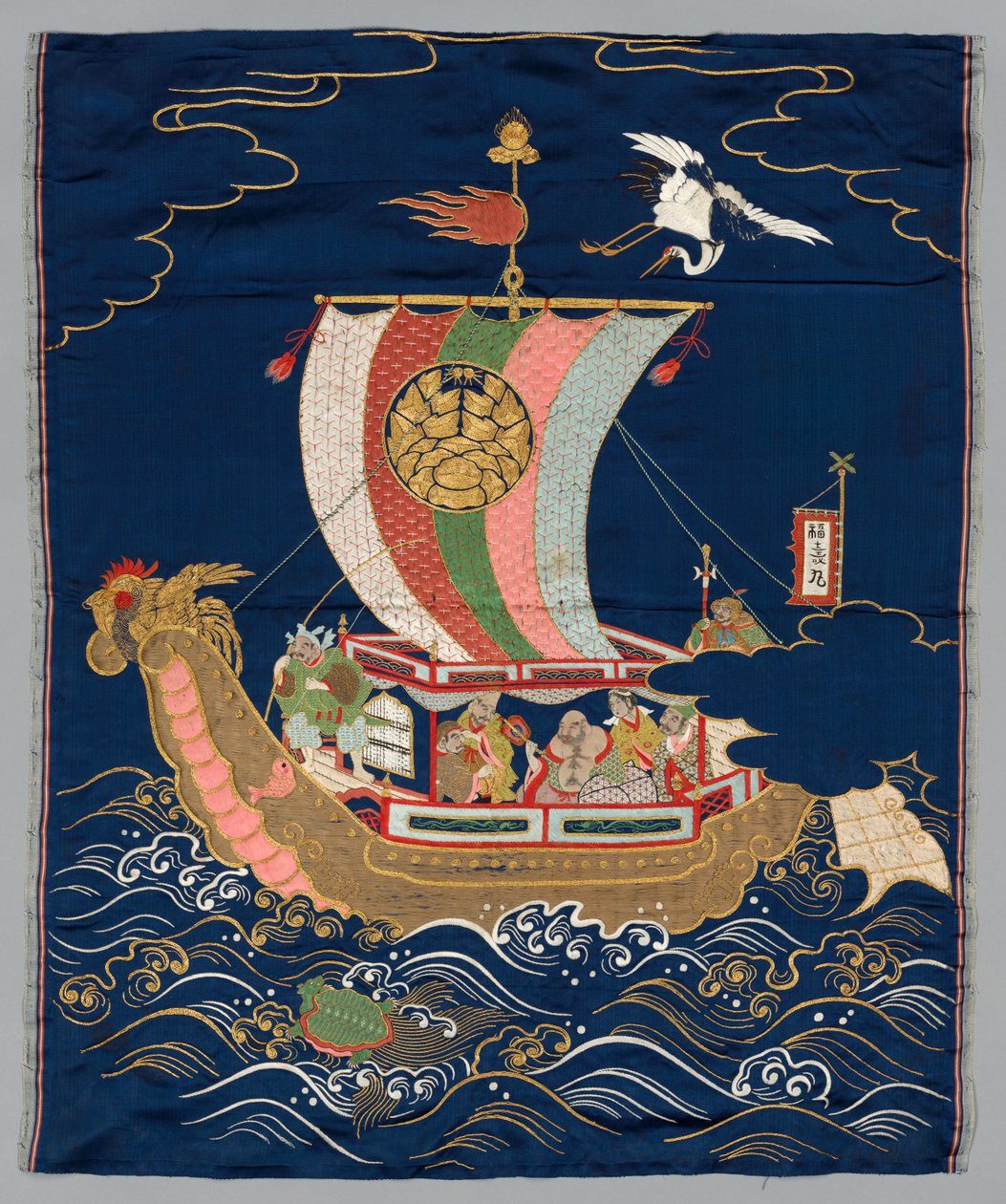 Haftowana Fukusa autorstwa Japan, late 19th early 20th century