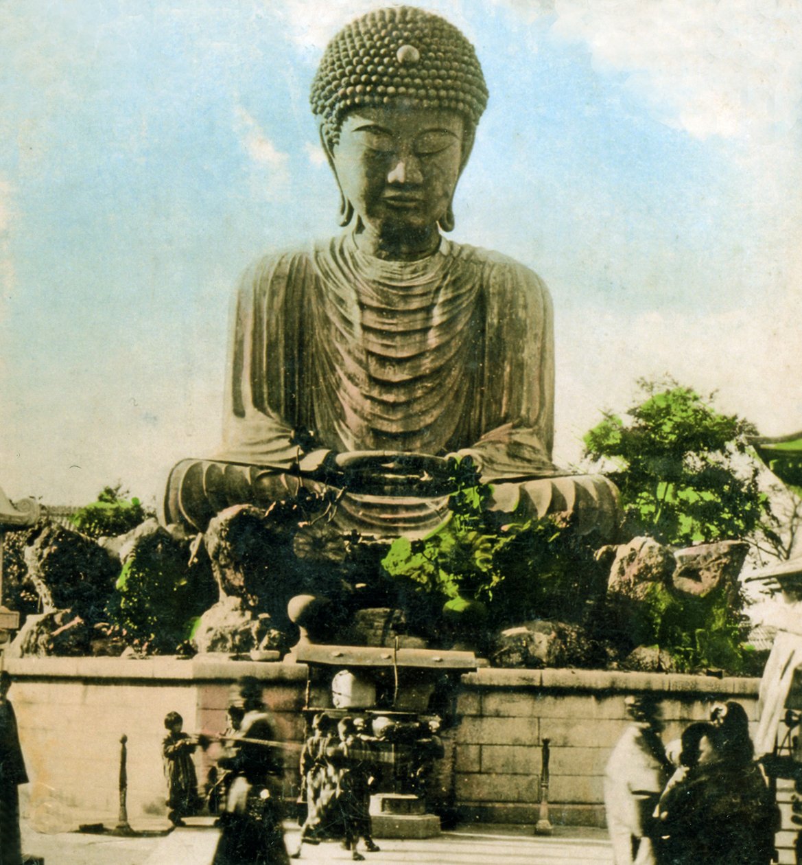 Budda, Kobe, ok. 1900 (zdjęcie albumu) autorstwa Japanese Photographer