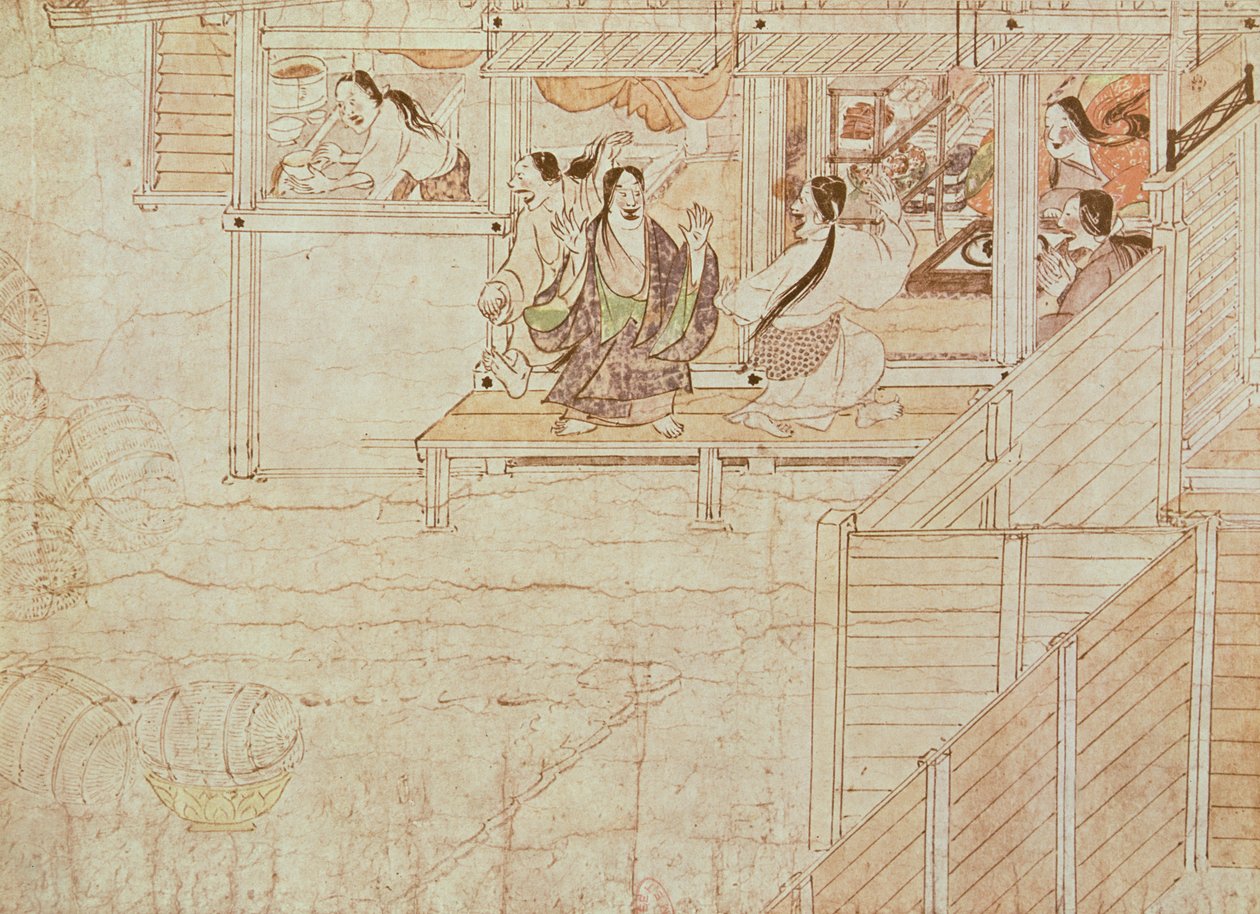 Detal z Shigisan Engi Emaki, Okres Kamakura autorstwa Japanese School