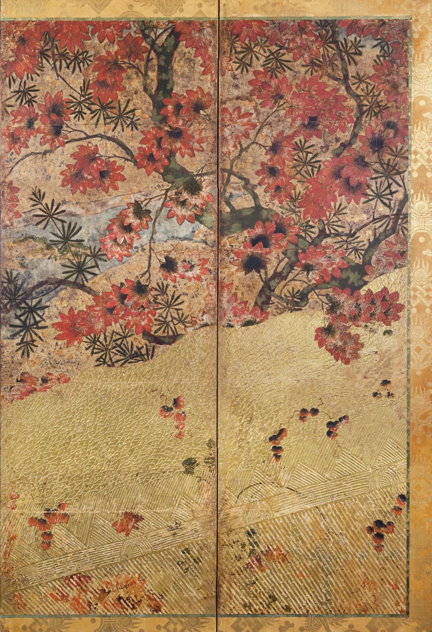 Rośliny jesienne, ok. 1550, autorstwa Japanese School