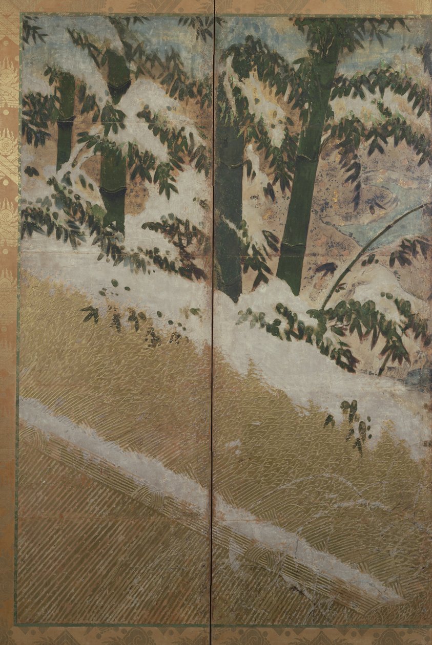 Rośliny zimy, ok.1550, autorstwa Japanese School