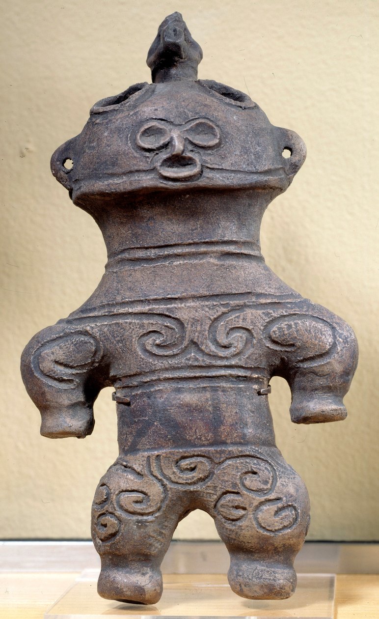 Statuetka Dogu Japonia, wysokość 20 cm, neolit, okres Jomona autorstwa Japanese School