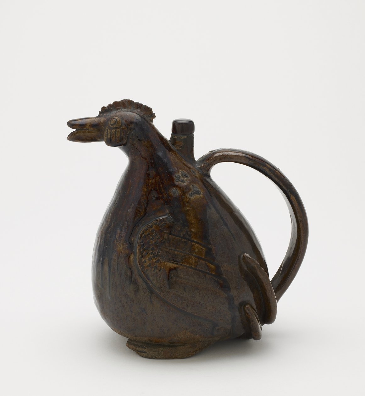 Ewer w kształcie koguta, Seto, prefektura Aichi, okres Edo (ceramika) autorstwa Japanese School