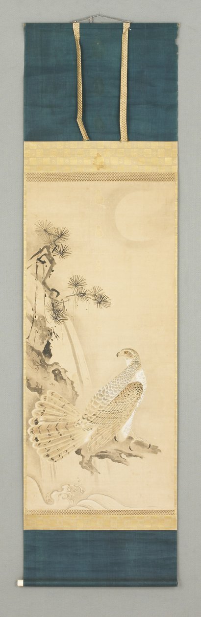 Sokół i drzewo, ok. XVI w. (Kakemono) autorstwa Japanese School