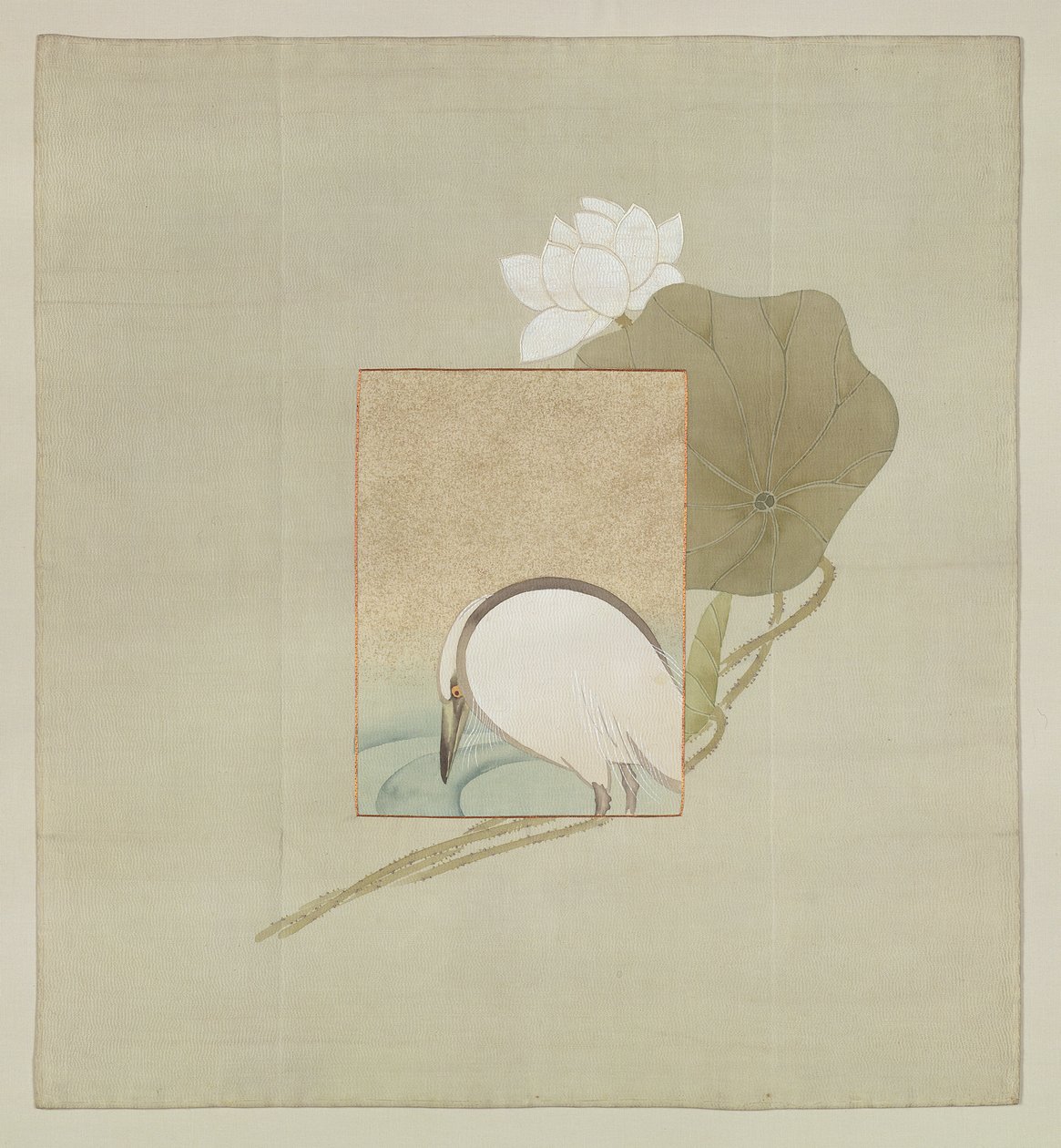 Capa para Presente, Período Meiji (1868-1912) (seda pintada com fios bordados) polimento autorstwa Japanese School