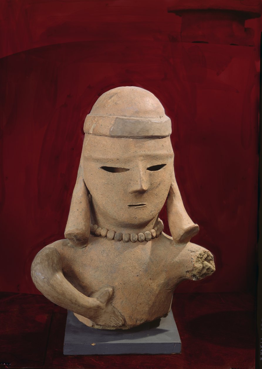 Figurka Haniwa, 250-550 (naczynia czerwone) autorstwa Japanese School
