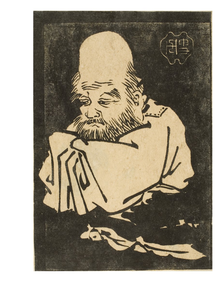 Jurojin. Jeden z siedmiu szczęśliwych bogów autorstwa Japanese School