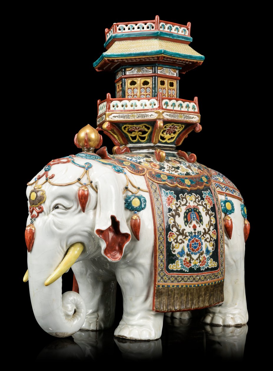 Słoń w stylu Kakiemon autorstwa Japanese School