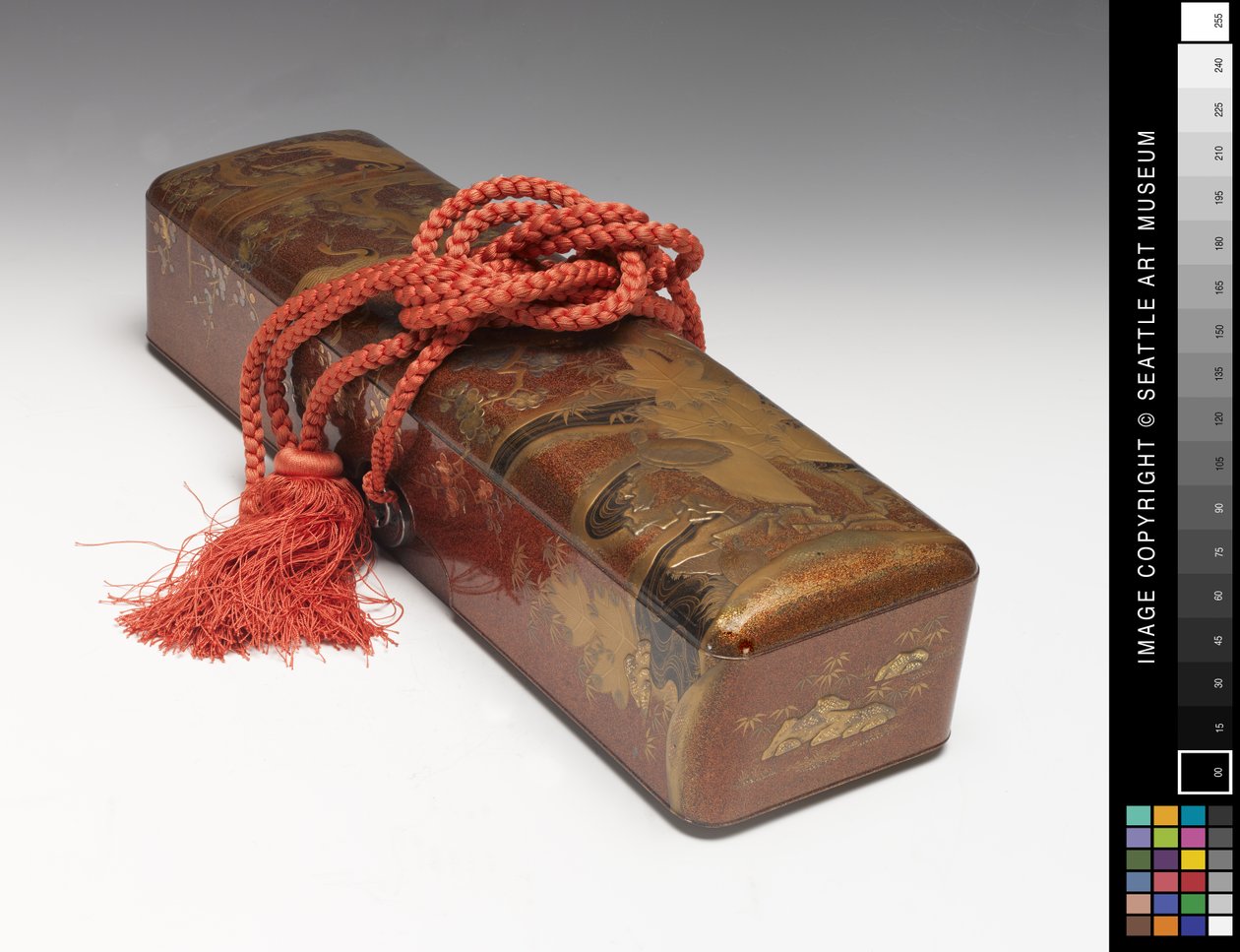 Long Daimyo Box (Złoty lakier i miedź) autorstwa Japanese School