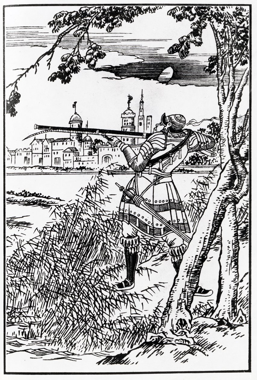 Napoleon zostanie zabity przez zabójców (woodblock) autorstwa Japanese School
