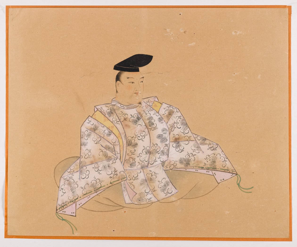 Jeden z Sanjurokkasen, liść albumu (tusz na papierze) autorstwa Japanese School