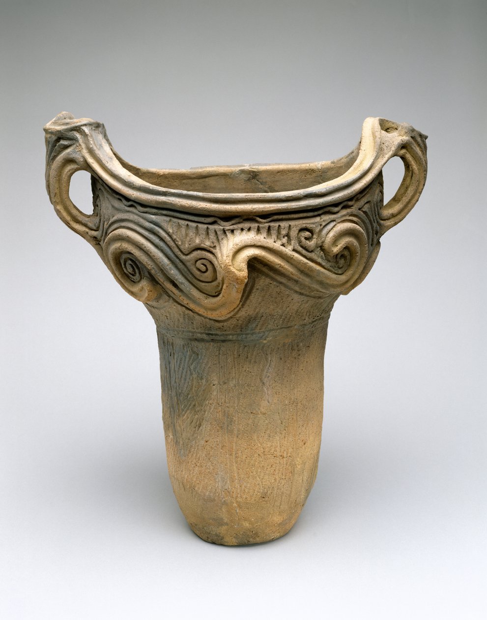 Garnek z wzorem Whorl, ok. 7500-300 pne (glina ceramiczna nisko wypalona) autorstwa Japanese School