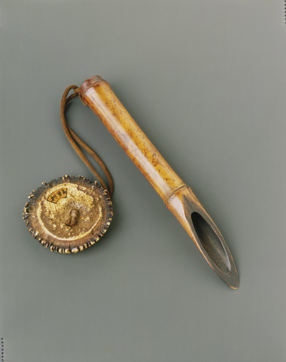 Tester ryżu (kome sashi), koniec XVIII wieku (bambus i kość) autorstwa Japanese School