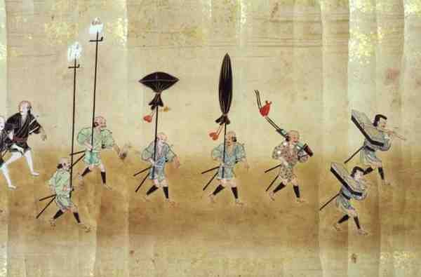 Szósta Ambasada Korei w Japonii w czasie sukcesji Tokugawy Ietsuna w 1651, prawdopodobnie przez Kano Masunobu (1625-94) 1655-57 (obraz przewijany) autorstwa Japanese School